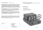 PrimaLuna ProLogue Two Integrated Amplifier Specifications