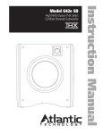 Atlantic Technology A-2000 Instruction manual