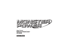 Monster Cable HTS3000 Owner`s manual