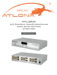 Atlona AT-SAV-42M User manual