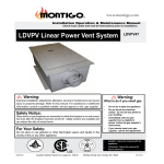 Montigo LDVPV47 Owner`s manual