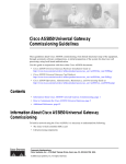 Cisco AS5850 Installation guide
