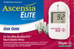 Bayer HealthCare Ascensia Elite XL User guide