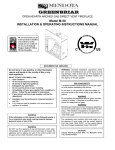 Mendota GREENBRIAR M-50 Operating instructions