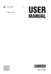 Zanussi ZRB638FW User manual