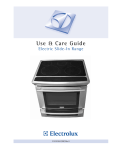 Electrolux EI30ES55JS Use & care guide