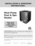 Heat Pump Pool & Spa Heater