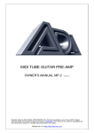 Ada MP-1 Owner`s manual