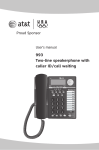 AT&T 993 User`s manual