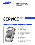 Samsung SGH-X500 Service manual