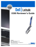 Dell Latitude X300 Specifications