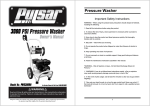 Pulsar PWG3000H Owner`s manual