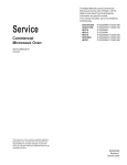 Amana Commercial Service manual