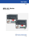 Extron electronics MPA 401-100V User guide