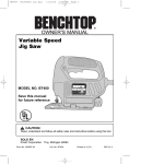 Benchtop BT400 Owner`s manual