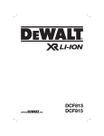 DeWalt DCF813 Technical data