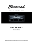 Elmwood M 60 MODENA Owner`s manual