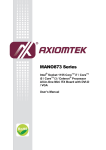 AXIOMTEK MANO873 Series User`s manual