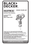 Black & Decker BDEDMT Instruction manual