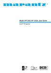 Marantz DLPTM VP-12S3/VP-12S3L User guide