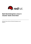 Red Hat CLUSTER FOR ENTERPRISE LINUX 5.0 Installation guide