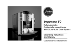 Capresso E Series Operating instructions