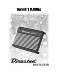 Directed Electronics 250 Owner`s manual