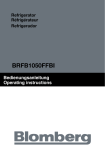 Blomberg BRFB1050FFBI Operating instructions