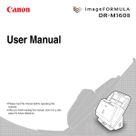 Canon DR-M160II User manual