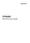 Dynamix DW FXS-04 User guide