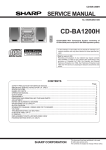Sharp CD-BA1200H Service manual