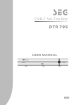 Seg DTR 705 User manual