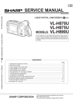 Sharp VL-C650S Service manual