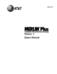 AT&T MERLIN PIus Attendant Specifications