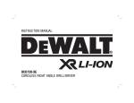 DeWalt DCD720-XE Instruction manual