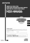 Aiwa NSX-HMA86 Operating instructions