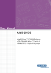 Advantech AIMB-221 User manual