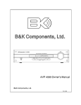 B&K AVP4090 Specifications