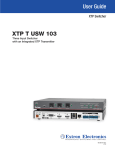 Extron electronics XTP T HDMI User guide