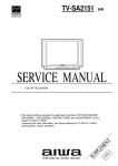 Aiwa TV-SA2151 Service manual