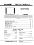 Sharp 21FL91 Service manual