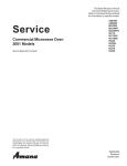 Amana AMC5143BCB/W/Q Service manual