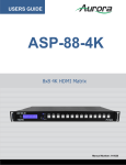 Aurora ASP-88 User guide