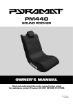 Pyramat PM440 Owner`s manual