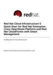 Red Hat Cloud Infrastructure 5 Quick Start for Red Hat Enterprise