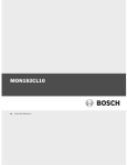 Bosch MON192CL10 Operating instructions