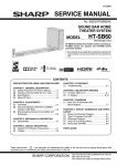 Sharp HT-SB60 Service manual