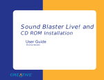 Creative CT4670 - Sound Blaster Live! Value Card User guide