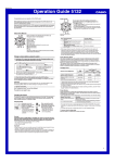 Casio MA1001-A User`s guide