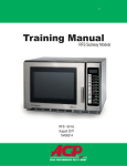 ACP MenuMaster RFS Subway Series Service manual